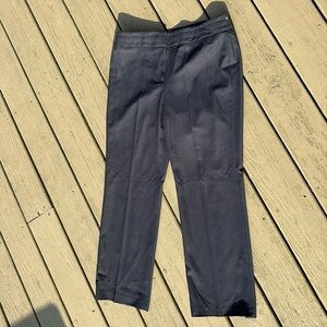 NWOT Larry Levine Dark Gray Dress Straight Leg Trousers, Size: 10P